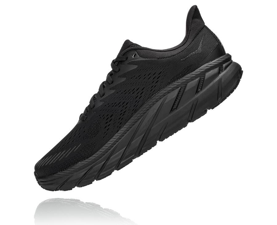 Tenis Hoka One One Hombre Negros - Clifton 7 - QHJB76281